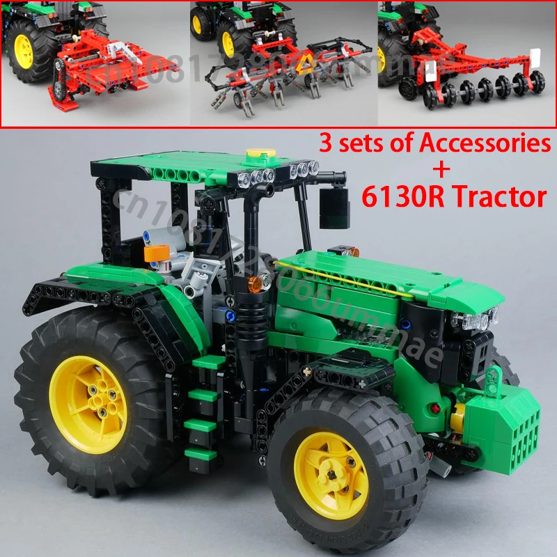 MOC Farm 6130R трактор с вращающимся культиватором дисковая борона модель сена