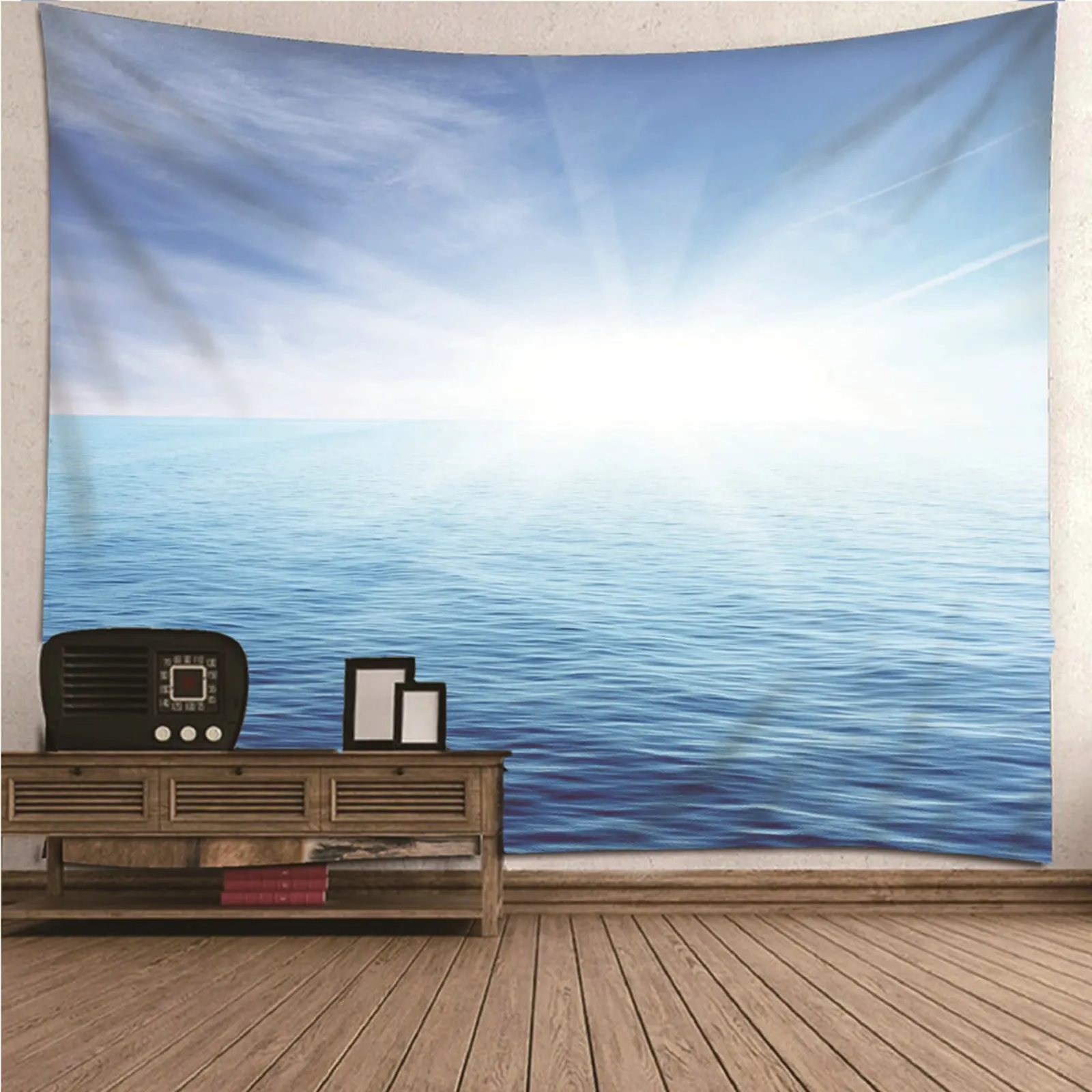 

Wall Coverings Home Decor Painting natural scenery Sunrise Sea Wall Hanging Blanket Dorm Art Decor Covering
