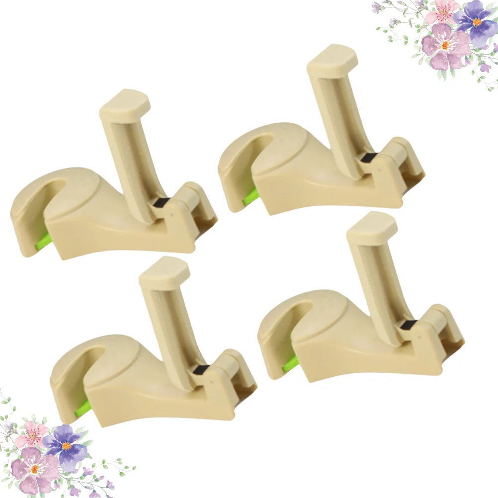 

4pcs Creative Vehicle Hook Small Multi-function Car Hook Car Seat Back Hooks Car Storage Rack Mobile Phone Bracket