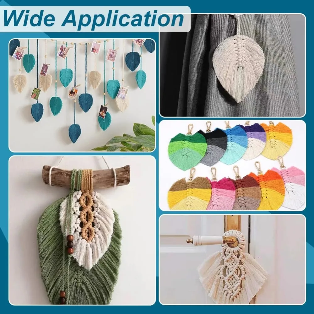 Набор шаблонов для листьев макраме из акрила