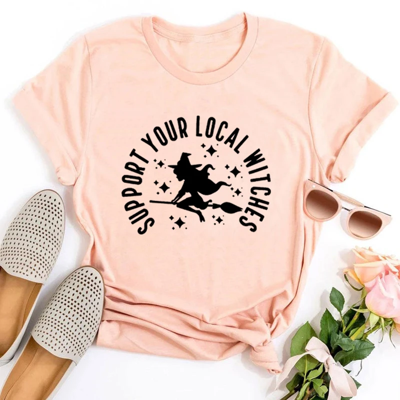 

Support Your Local Witches Shirt Local Witch Shirts Witch Tee Witches Halloween Gifts Witches Vintage Tops Funny Halloween Tee