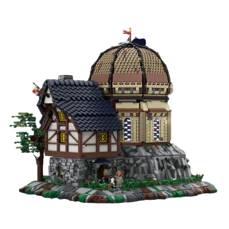 

MOC-103641 Modular medieval observatory building assembly model toy
