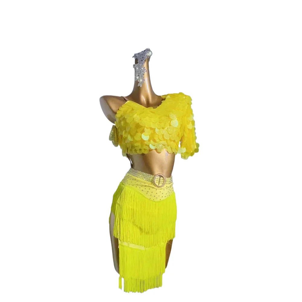 

Костюм для латиноамериканских танцев, сценический костюм высокого качества, индивидуальный костюм для международного соревнования танцевальных соревнований, костюм танцевального соревнования с блестками