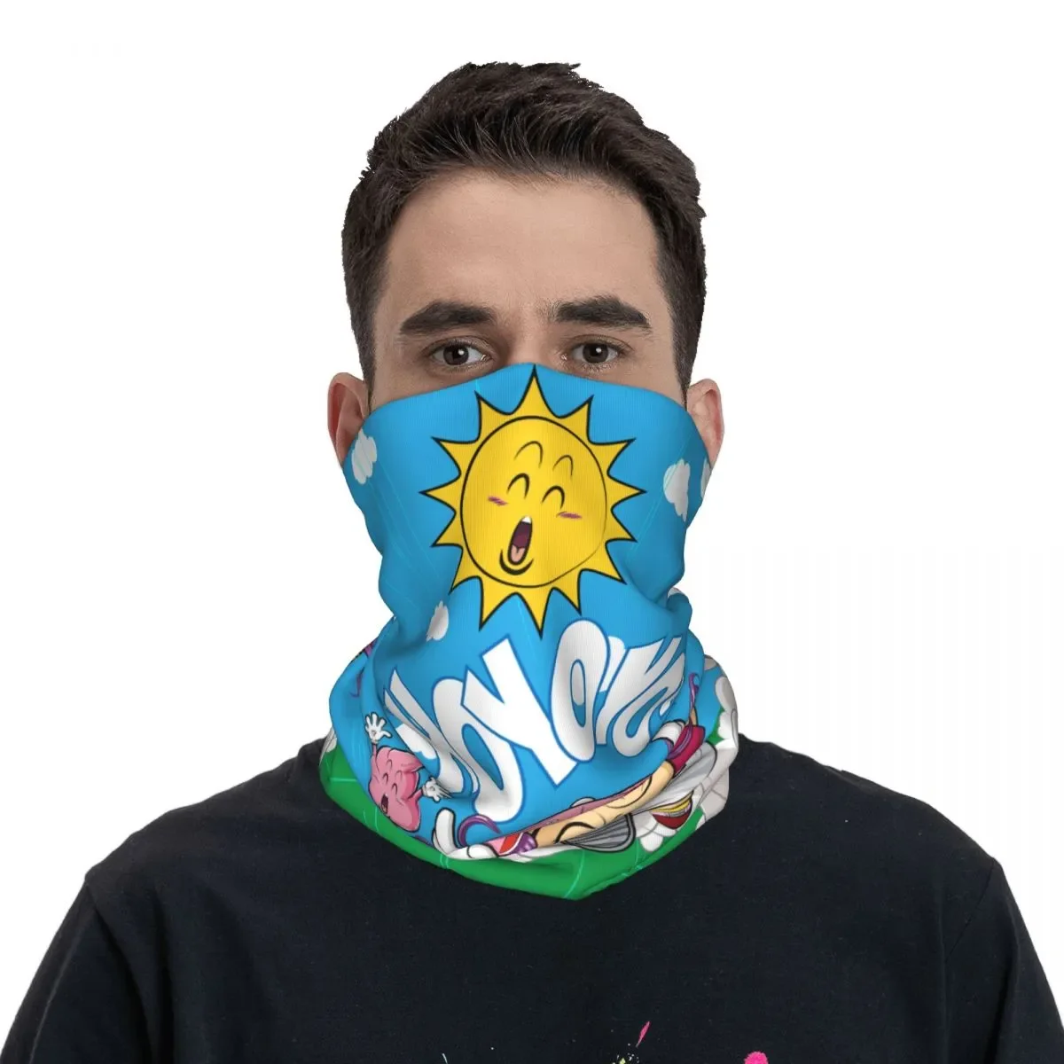 

Dr.Slump Arale Kawaii Бандана шейный Чехол товар Dr Slump милый мультяшный шарф для лица теплая маска для лица
