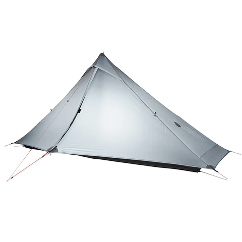 LanShan 1 3F UL GEAR 1-местная уличная сверхлегкая палатка для кемпинга, 3-сезонная профессиональная палатка без стержня из шелкона 15D для одного человека