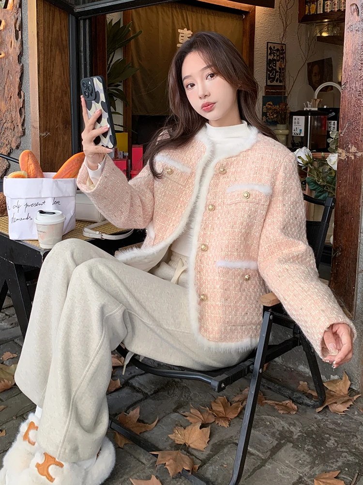 Розовый изящный 90-белый утиный пух пуховик для отдыха верхняя одежда женщин