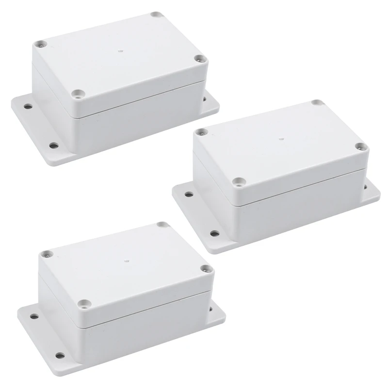 

3Pcs 100Mm X 68Mm X 50Mm Waterproof Plastic Enclosure Case DIY Junction Box