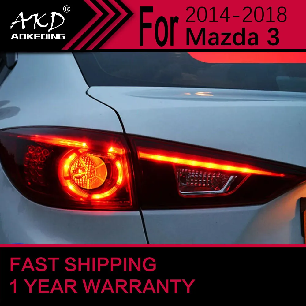 

Автомобисветильник ры s для Mazda светодиодный задсветильник фары 2014-2018 Axela, задний стоп-сигнал, сигнал тормоза, DRL, задние автомобильные аксессуары 5,0 1 Re