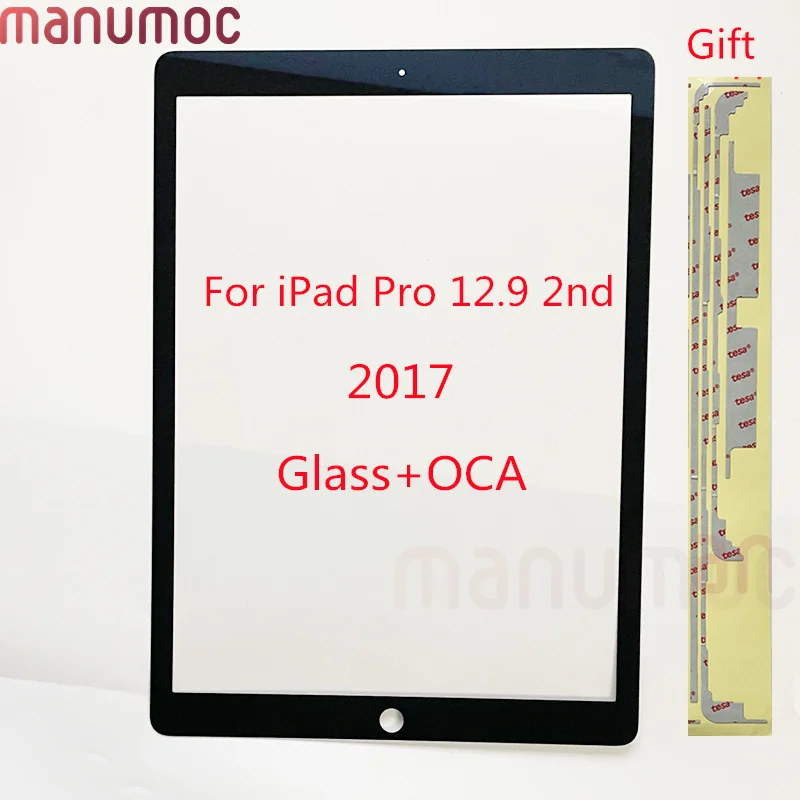 

OEM Front Screen Outer Glass With OCA Tesa Tape For iPad Pro 12.9 2nd Gen A1670 A1671 A1821 LCD Repair Replacement