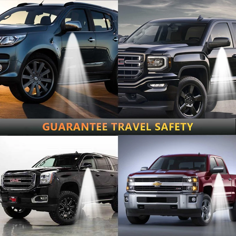 2 шт. 6000K светодиодные лампы под зеркалом для Chevrolet Tahoe Suburban Silverado GMC Yukon Sierra 1500 2500 3500