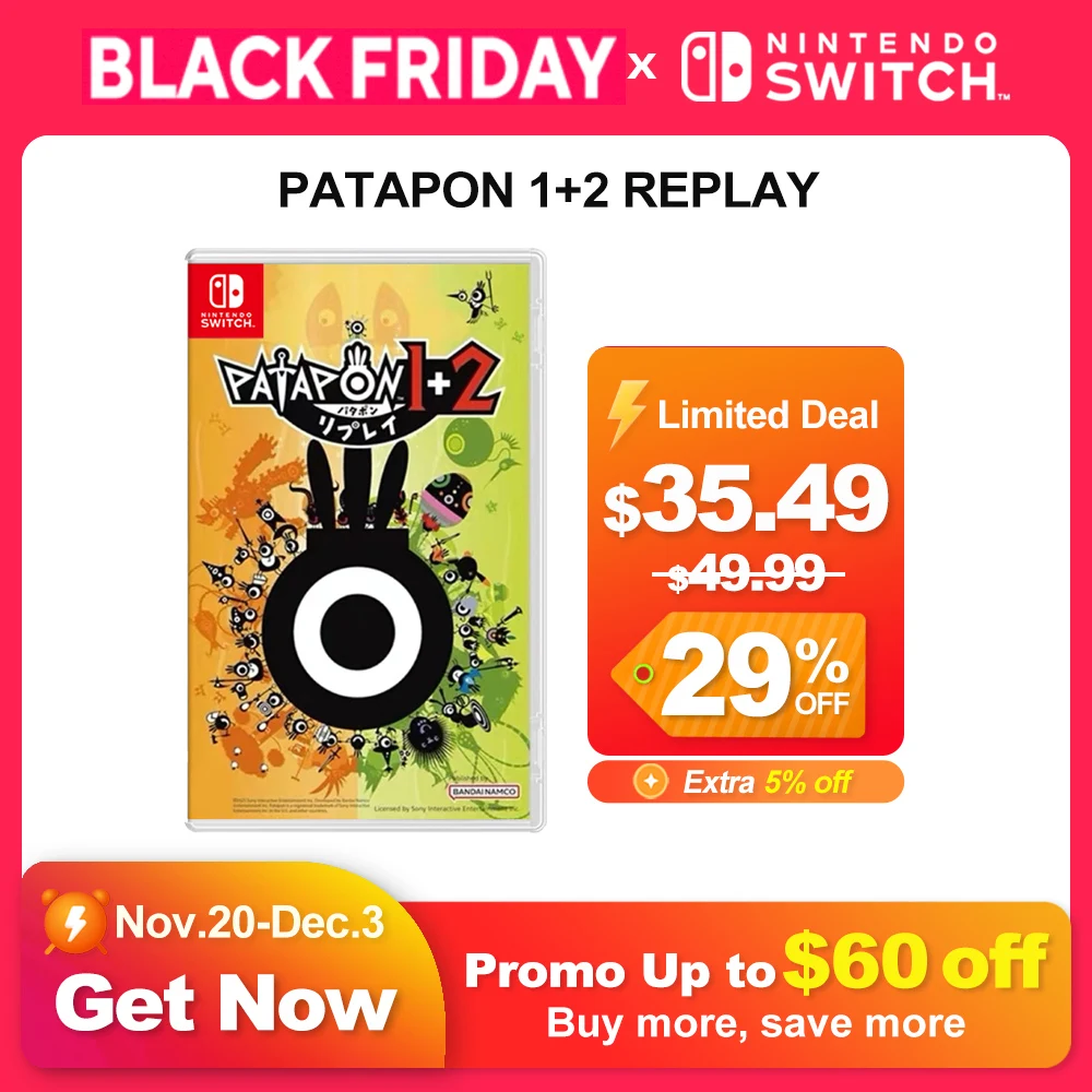 Фото PATAPON 1 + 2 REPLAY nintendo switch игры Предложения игр для Nintendo Switch 100% официальная физическая игровая карточная игра для игровой консоли Nintendo Switch №1