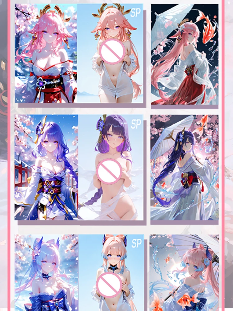 Новинка 2025 года новейшая доска Waifu для хобби коллекционная карта Doujin Booster Box Hutao Ganyu