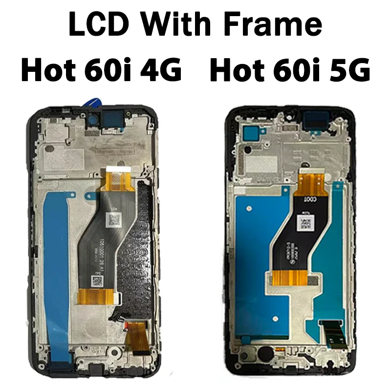 Фото 100% протестированный ЖК-дисплей Hot60i для Infinix Hot 60i 4G X6728, ЖК-дисплей, сенсорная панель, дигитайзер Hot60i 5G X6730, запасные части для дисплея №3