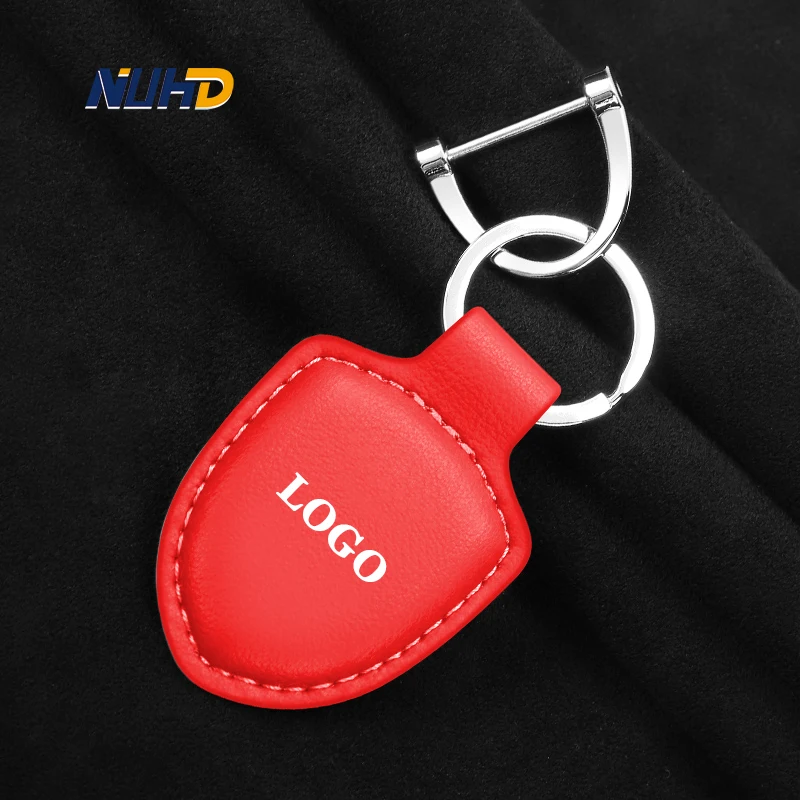 

Car Metal Leather KeyChain For Lamborghini Chrysler Alfa Romeo Dodge Ram Land Rover Saab Lexus DS Tesla Car Key Ring Accessories