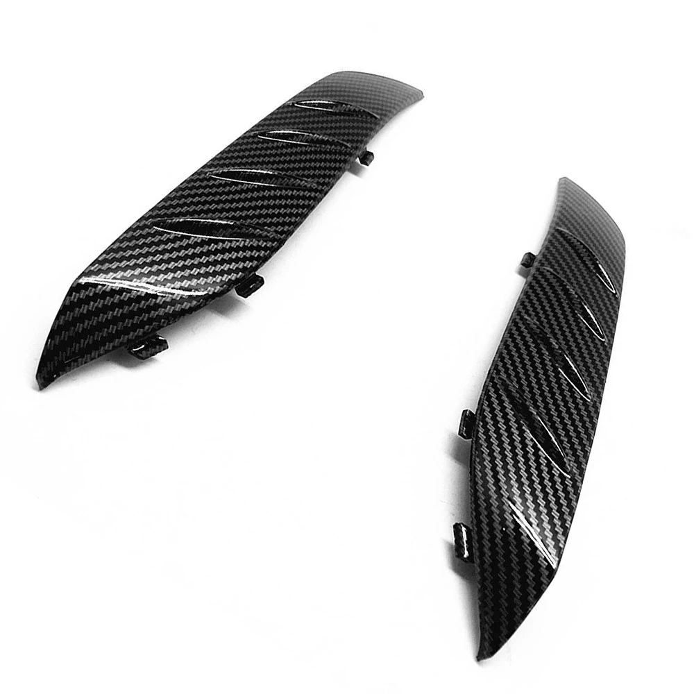 

Durable Fender Mud Hugger Fairing 2pcs ABS Automotives Carbon Fiber Black Front Side Replacement Car Exterior Accessories