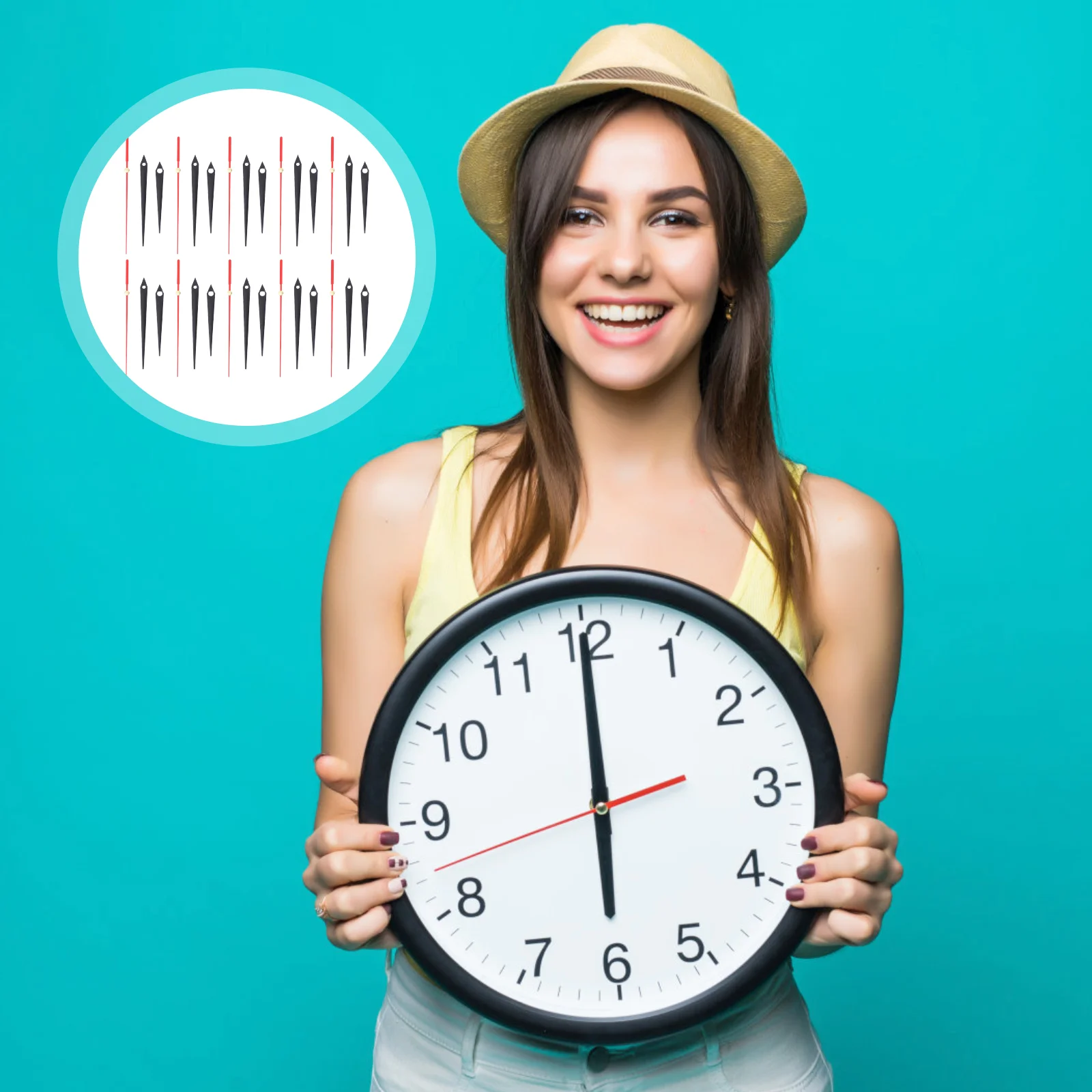 

10 Sets Clock Hands Practical Wall Clock Pointer Professional Movements Parts