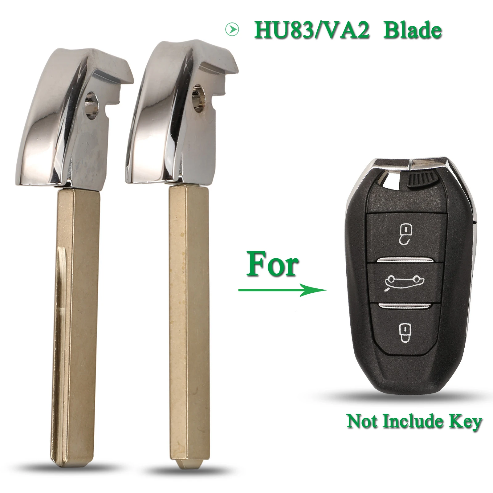 

jingyuqin Remote Car Key Blade Fob For Peugeot 308 408 3008 4008 5008 508 For Citroen C3 C4 DS VA2/HU83 Replacement