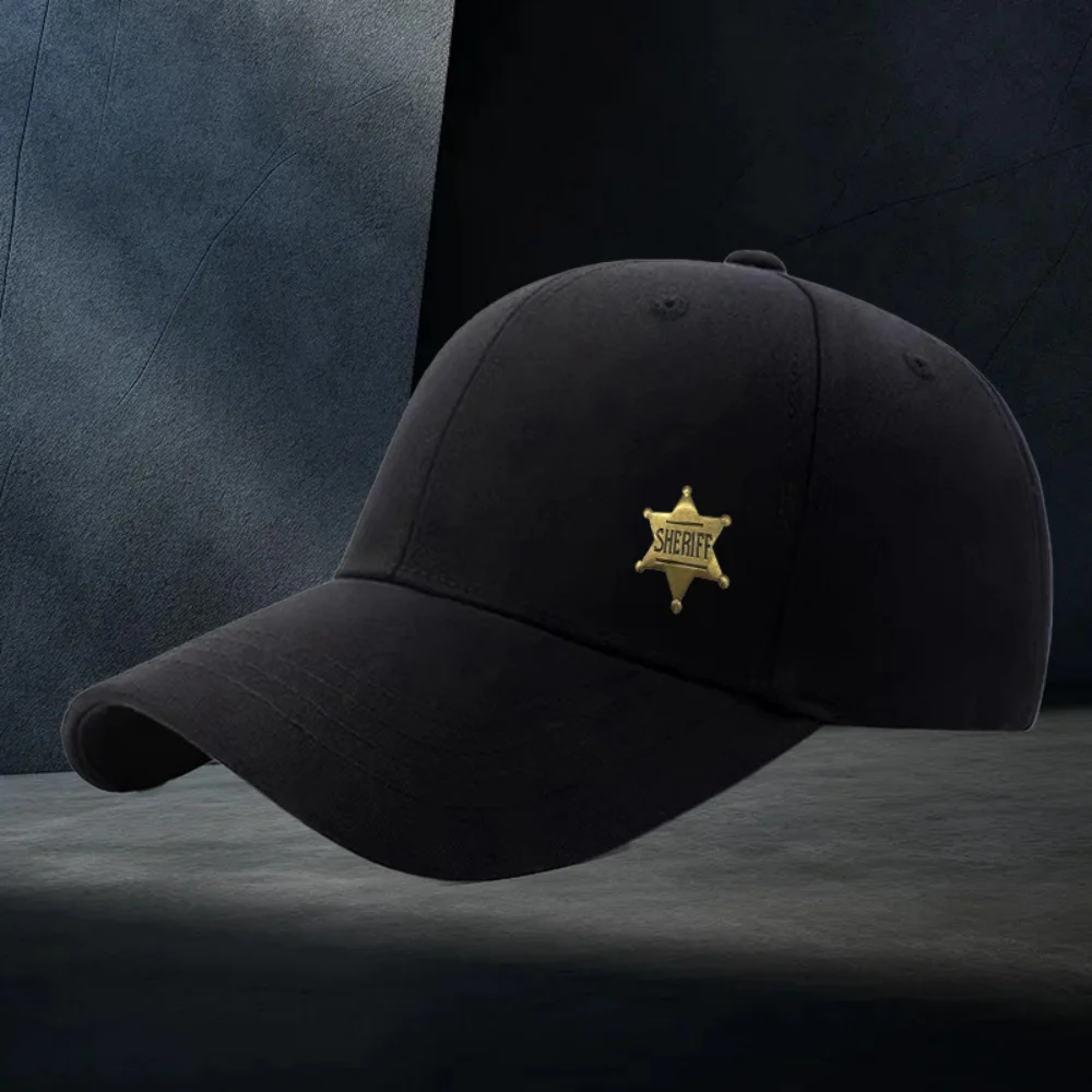 Модные западные шерифы для взрослых с шестиугольной звездой металлические броши