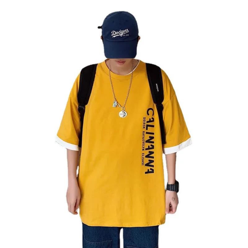 Фото Clearluv 2022 Harajuku мужские футболки с мультяшным принтом модные футболки Летние футболки с коротким рукавом Новые парные аниме одежда №5