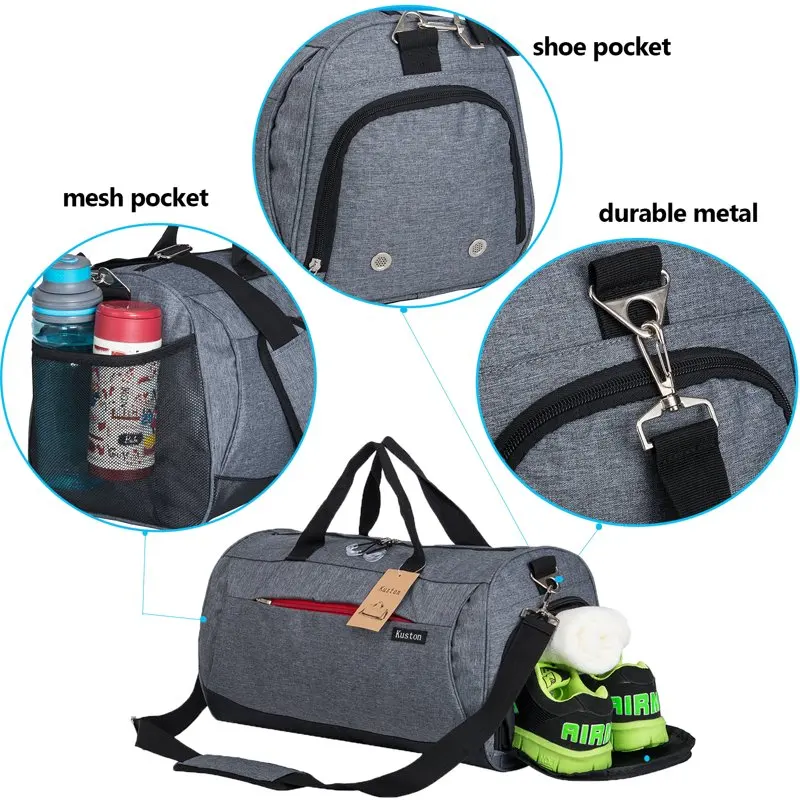 Sports Gym Bag with Shoes Compartment Travel Duffel Bag for Men and Women…