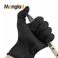 negros resistentes 5 level enhanced al corte guantes de trabajo manos protectoras para guantes de cuchillo scissors package