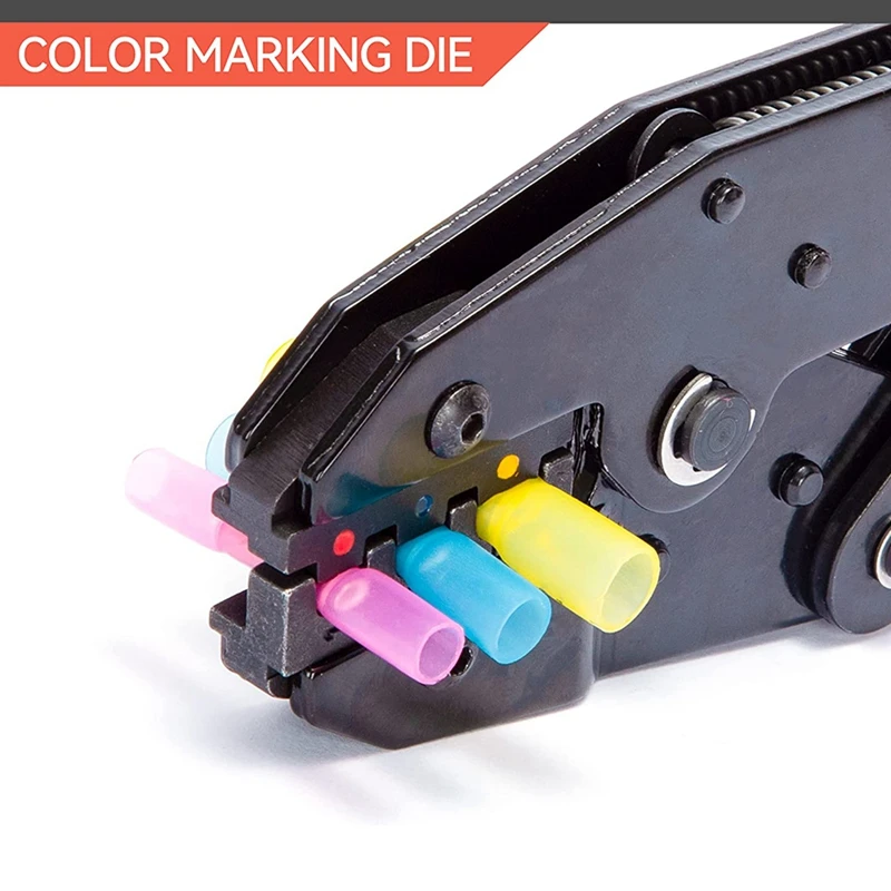 Crimping Tools For Heat Shrink Connectors - Ratchet Wire Crimpers AWG 22-10 (0.5-6.0Mm²) Terminal