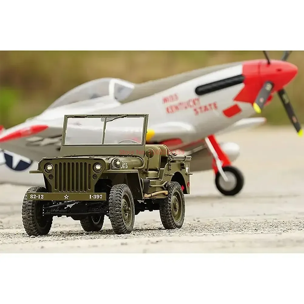 Fms1:6 1941 МБ масштабирующая машинка wдоме Rc 4wd матовая модель для скалолазания по