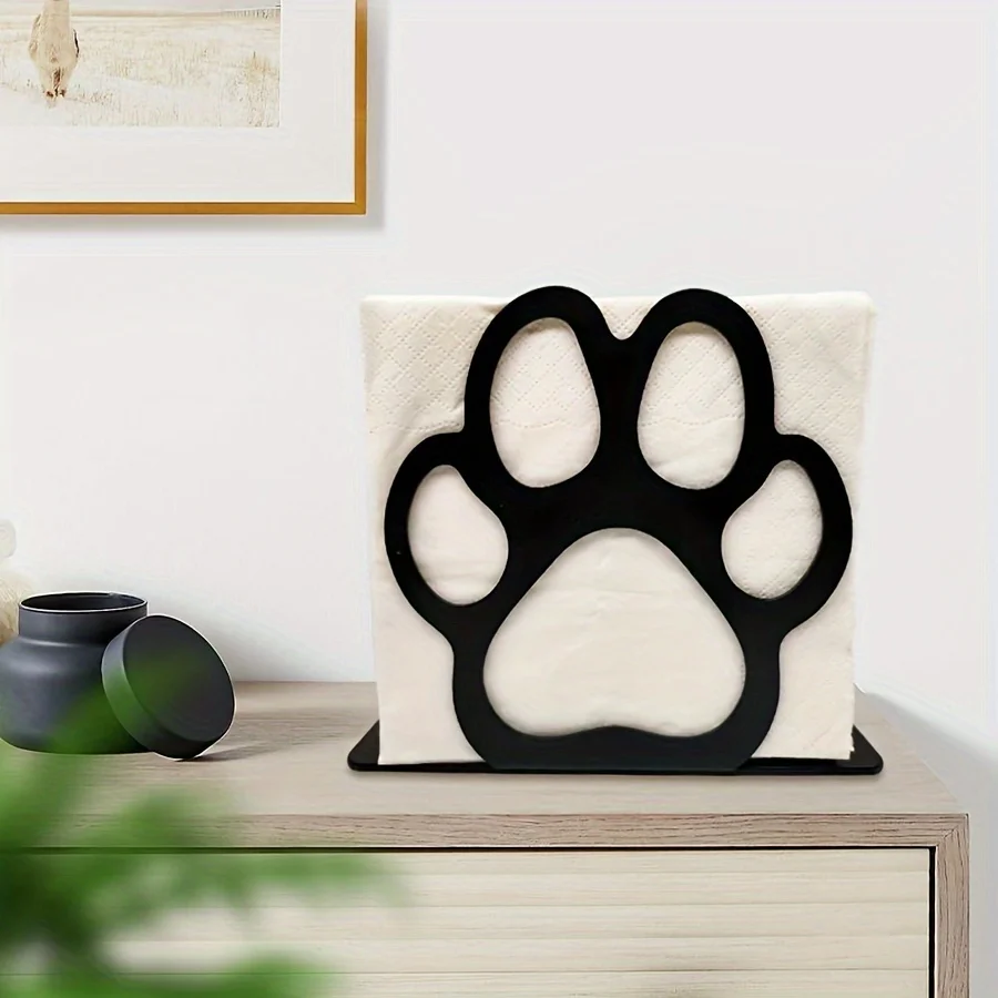 Черный Держатель Для Бумаги Металлическая Коробка Салфеток Стеллаж Хранения