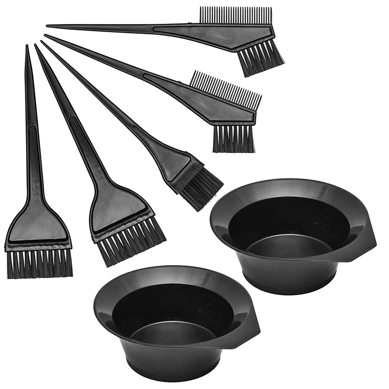 

Hair Dye Color Brush And Bowl Set, Hair Color Brush Mixing Bowl Kit ,Tools For Hair Tint Dying Coloring Applicator, 7 Piece Set