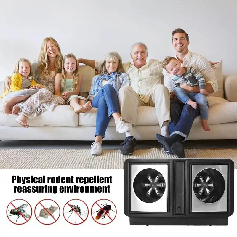 Крытый ультразвуковой отпугиватель мышей Электрический вредителей с импульсной