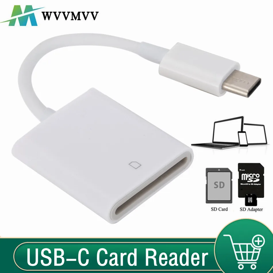 

WvvMvv TYPE C USB-3.1 USB-C to Micro SD SDXC Card Reader OTG Data Cable Type-C Mini Adapter for Macbook Phone For Samsung Huawei