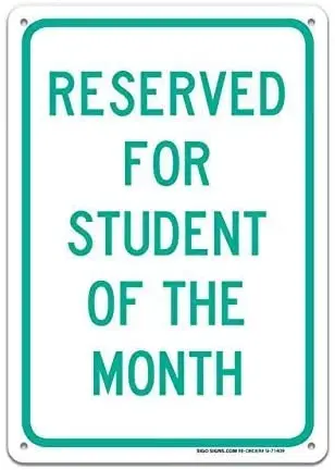 

Студент месяца предусмотрен стояночный знак металлический знак уличный знак 8X12