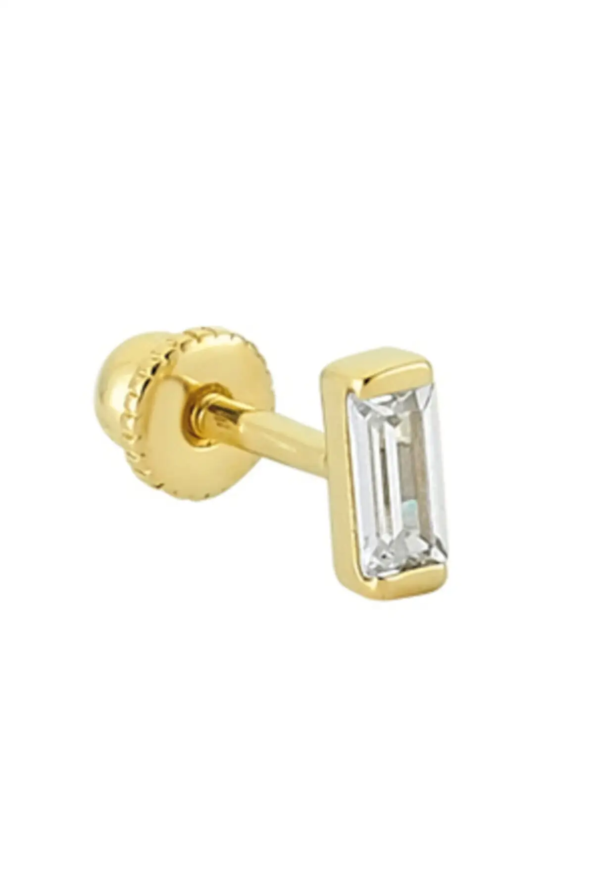 

Baguette Cut Diamond Gold Piercing