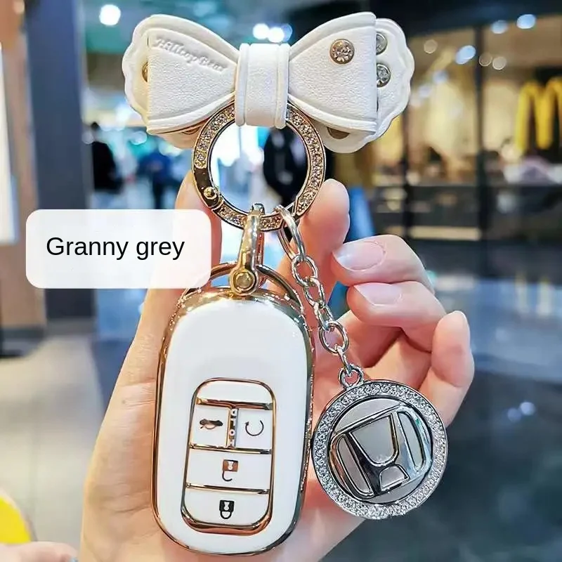 

New Soft TPU Full Cover Remote Key Case For Honda Civic City Vezel Accord HR-V CRV Polit Jazz Jade Crider Odyssey Key Protector