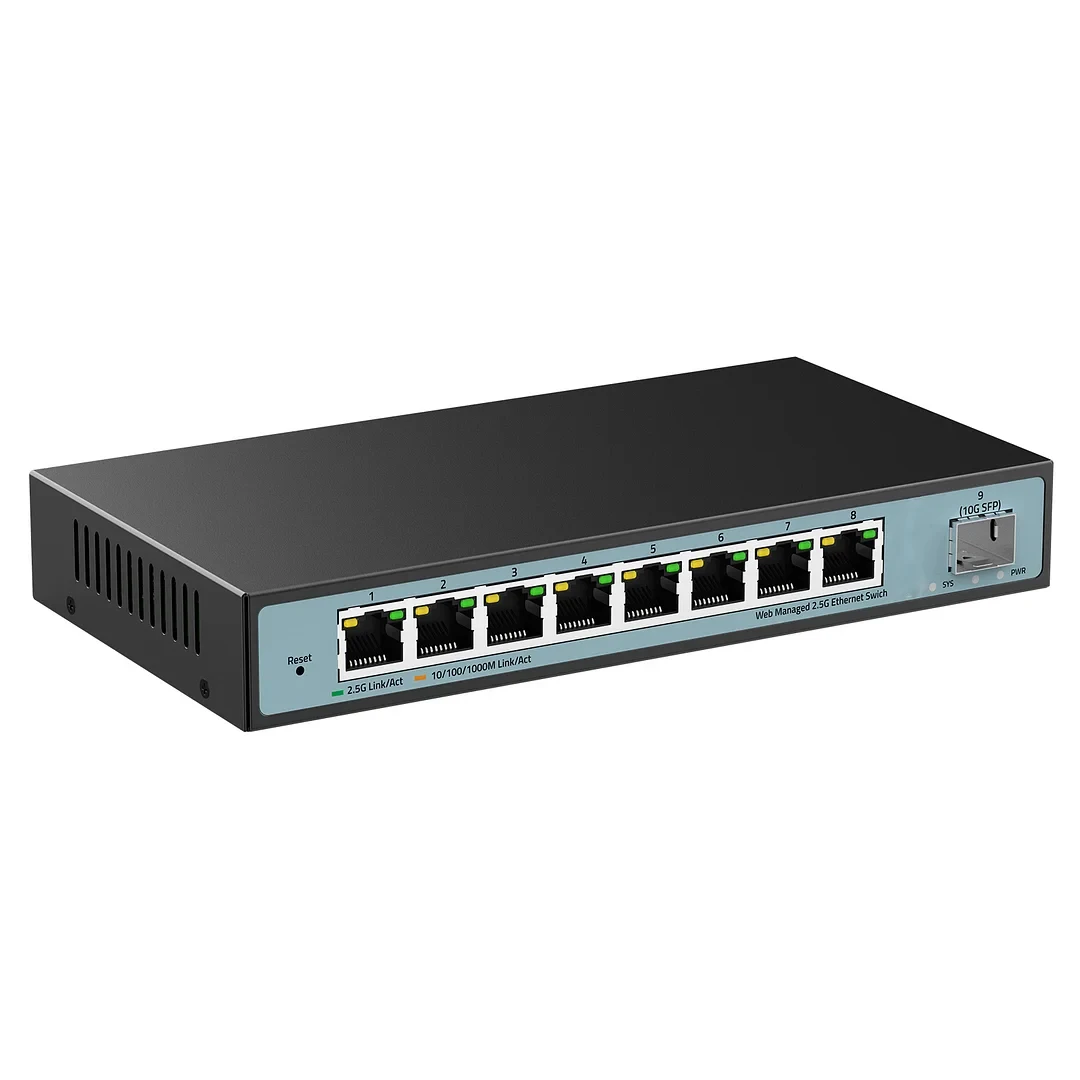 Фото Высококачественный сетевой коммутатор 8-48 портов Gigabit Ethernet 10Gbps SFP с поддержкой POE №2