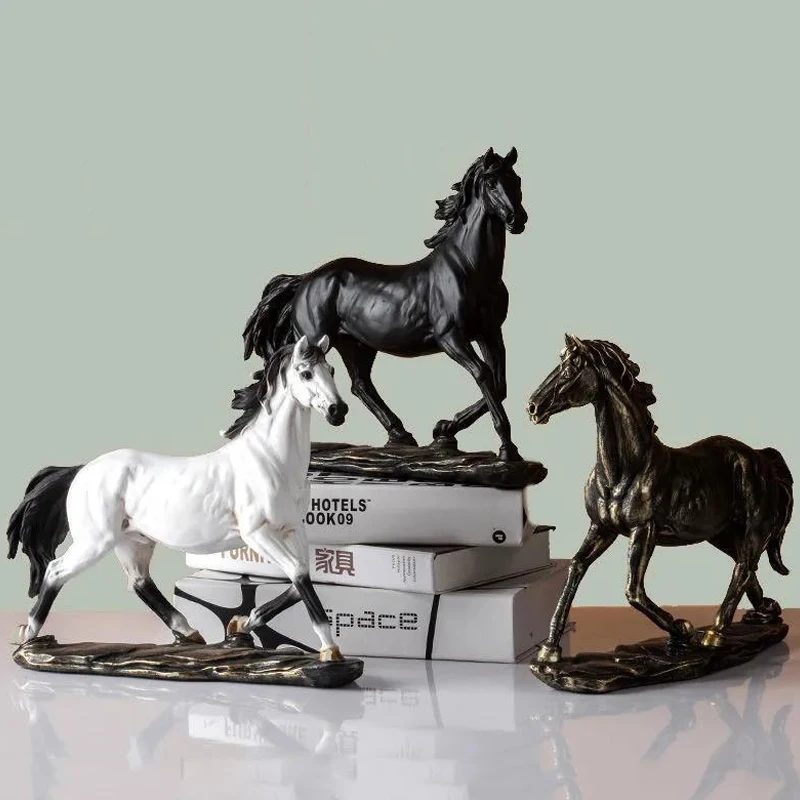 

Multistyle Running Horse Sculpture Home Decoration Antique Retro Furnishings Housewarming Gifts Decor Horse Ornament Crafts