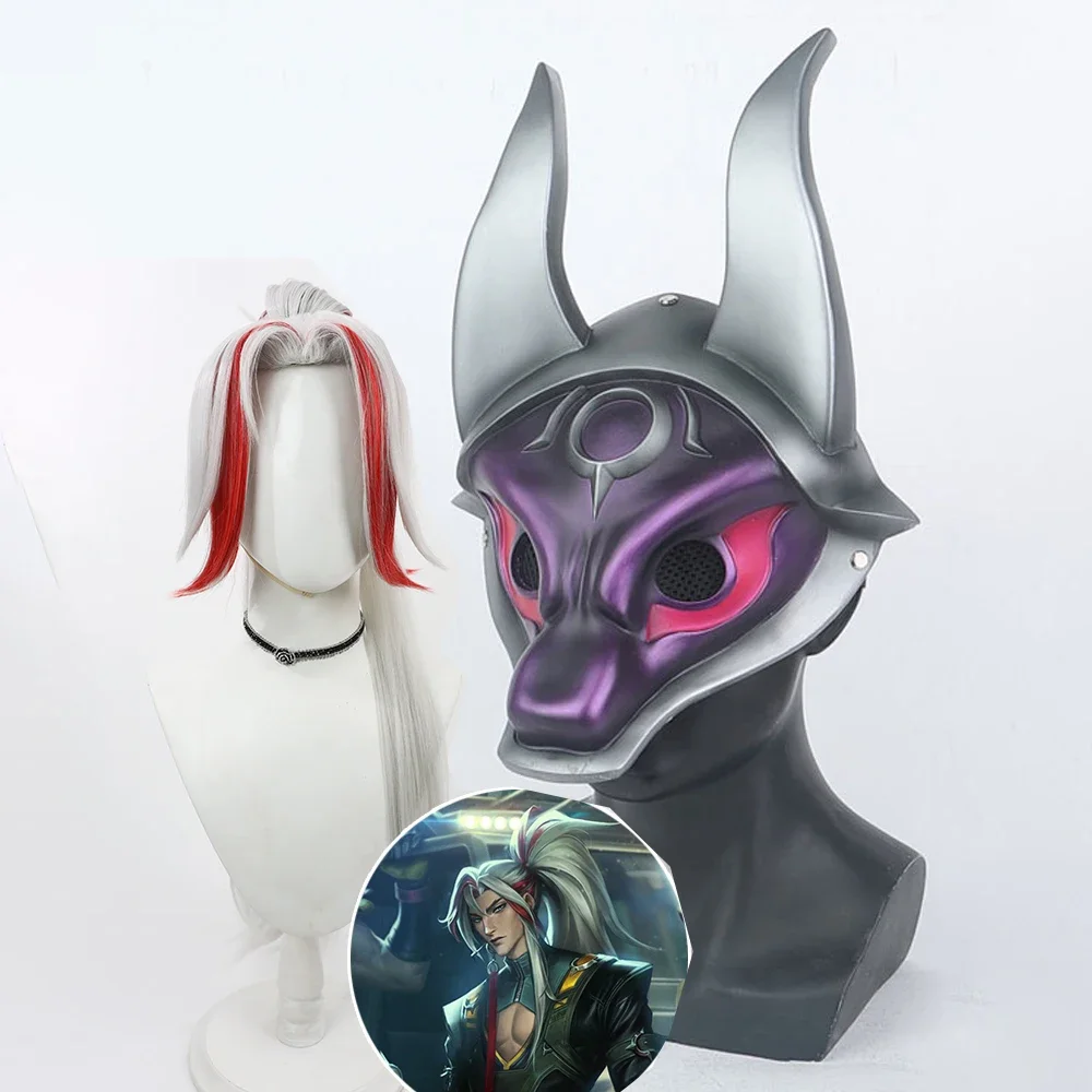 Аниме The Unforgotten Yone маска для косплея шлем костюм игра парики анимационный