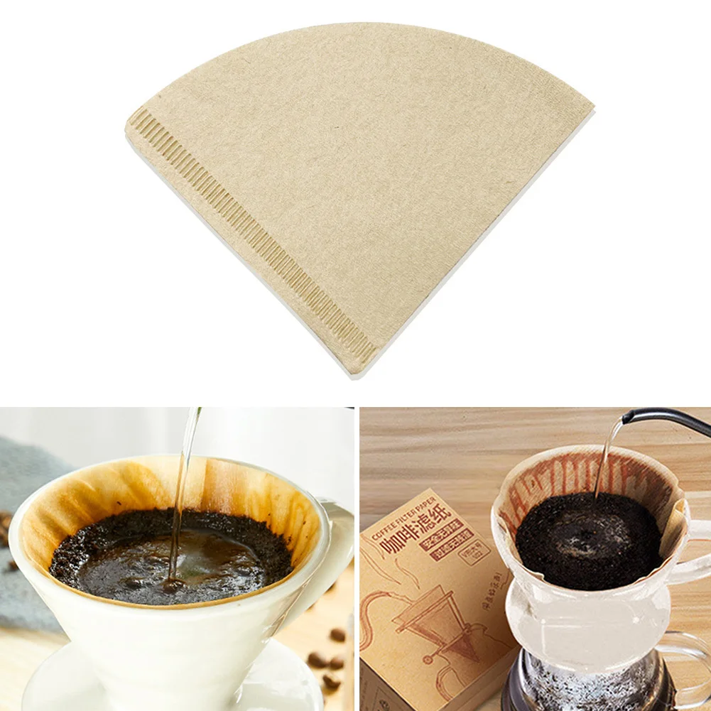 

40pcs Disposable Coffee Filter Hand Drip Paper Filter Basket Replacement For Espresso Machine Strainer Tea Bag