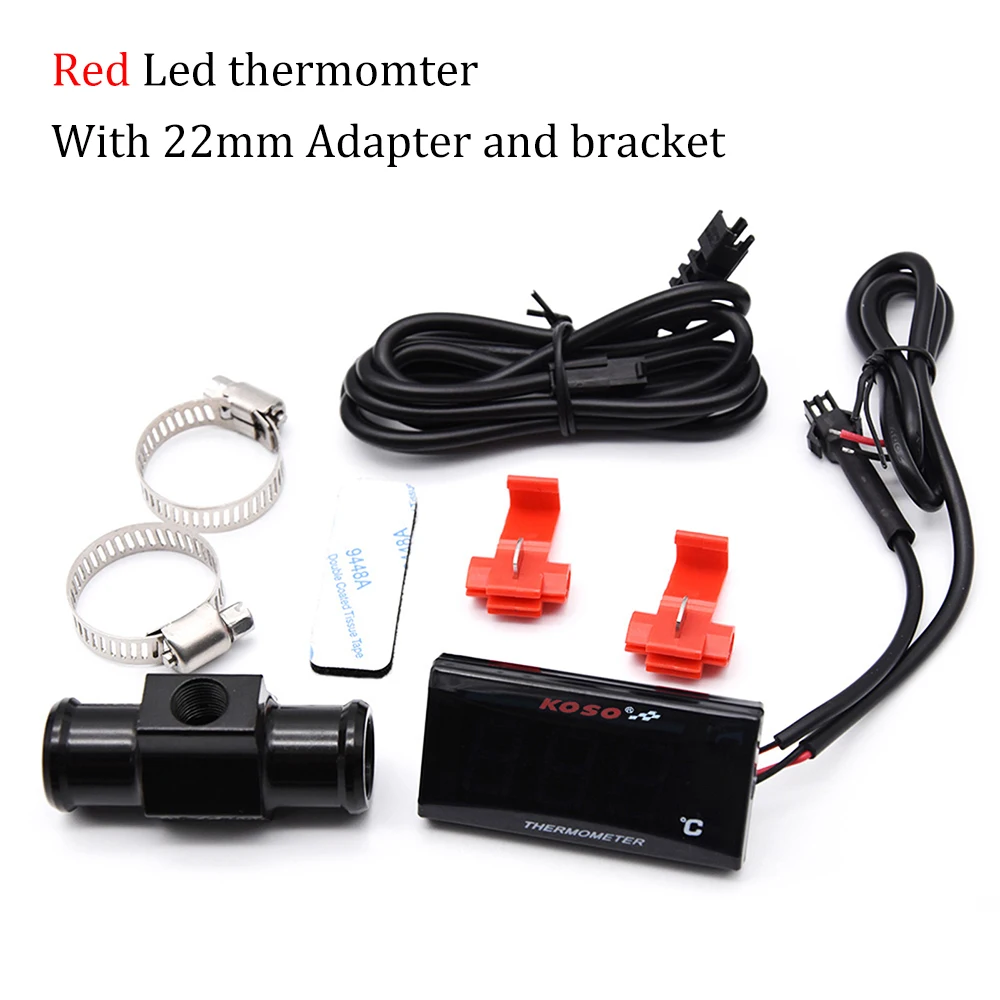 

Датчик температуры воды мотоцикла для Koso, датчик температуры, мини-измеритель температуры для XMAX300 CB400 MT 07 09, датчик скутера, гоночный