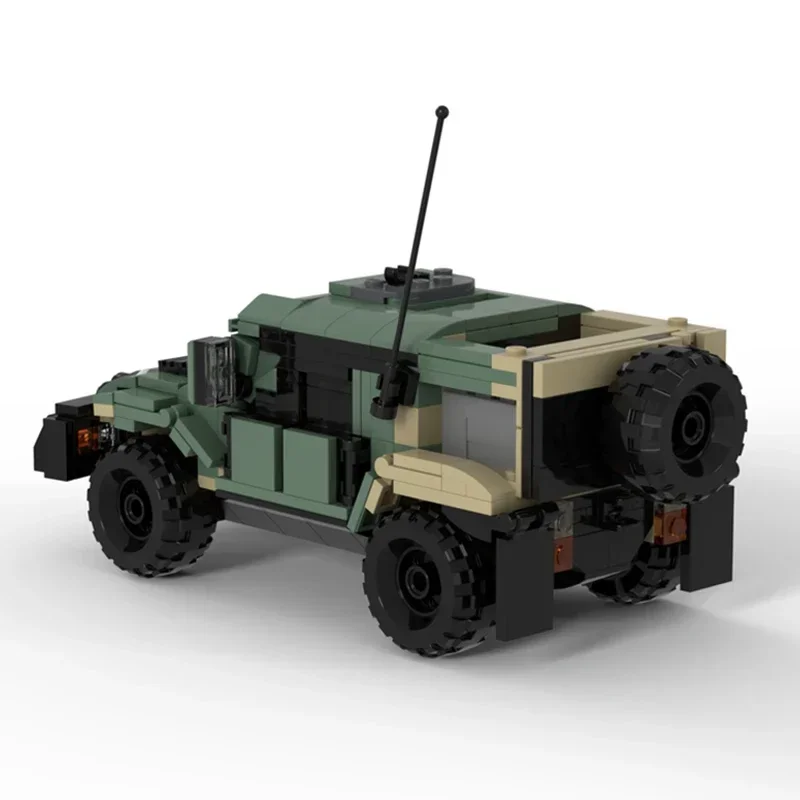 Модель военного автомобиля Moc строительные кирпичи Bushmaster Troop Carrier технология