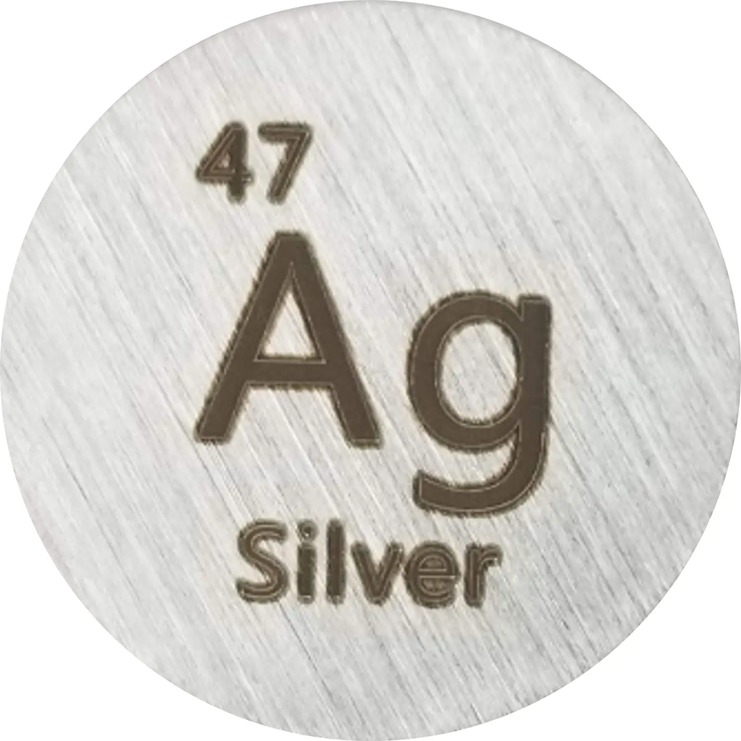

Silver 24.26mm Metal Disc High Pure for Collection Ornaments or Experiments or Teaching tools