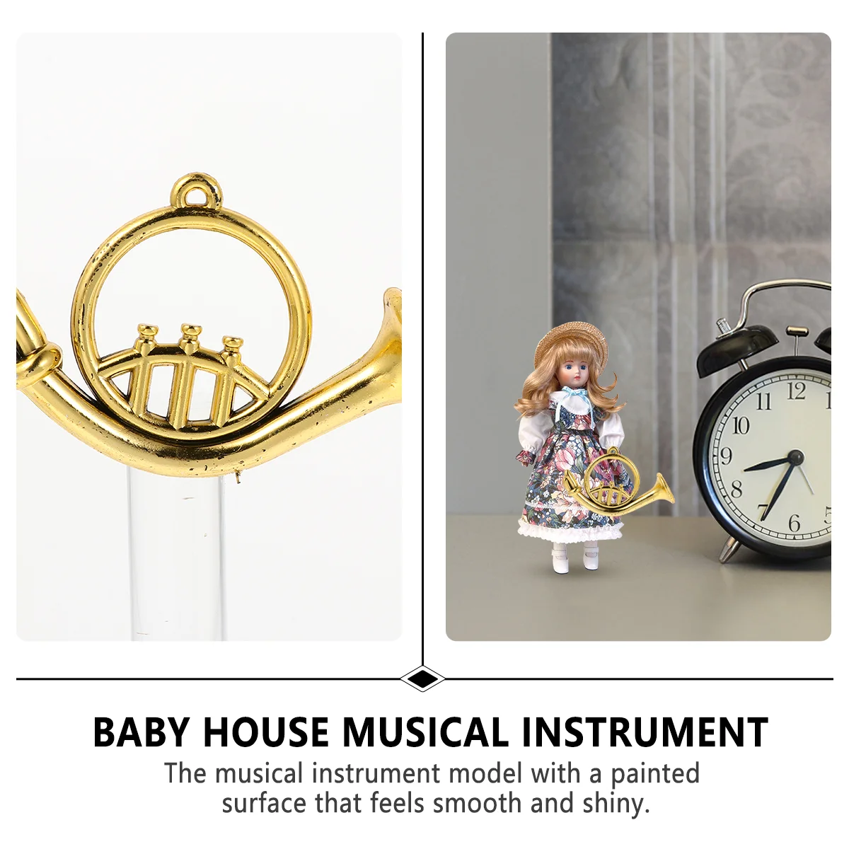 Мини-музыкальный инструмент, миниатюрная модель саксофона, аксессуары для украшения дома, детский игровой набор, пластиковые детские игруш...