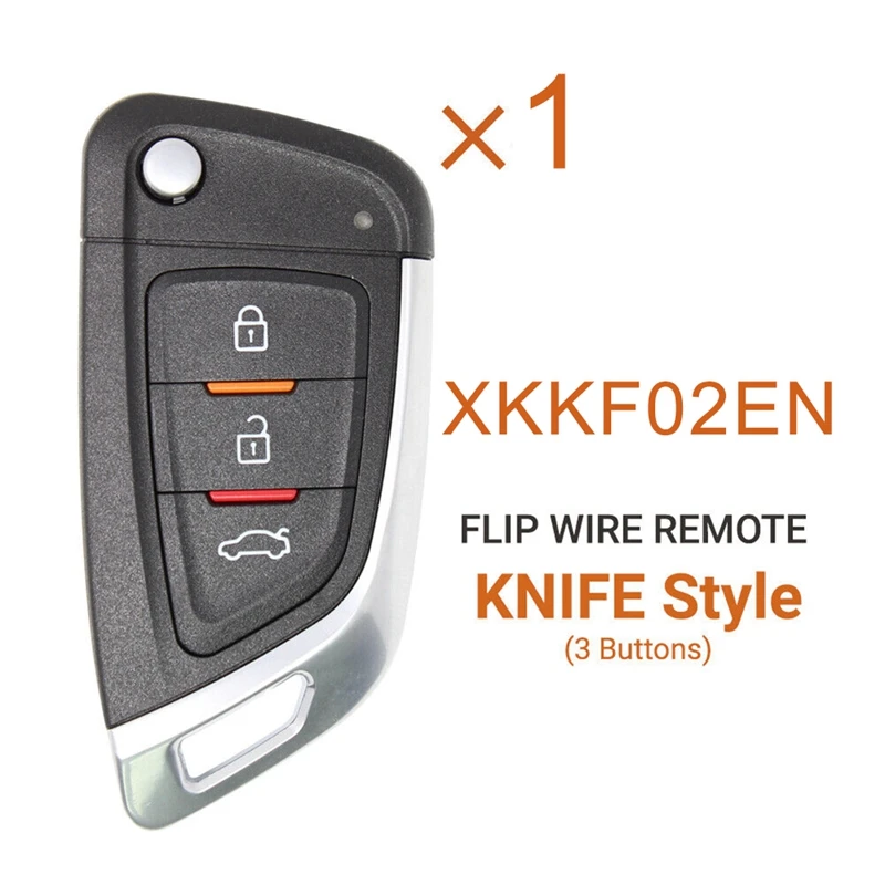 

Universal Wire Remote Key Fob Black Remote Key 3 Buttons Knife Style For VVDI Key Tool For Xhorse XKKF02EN