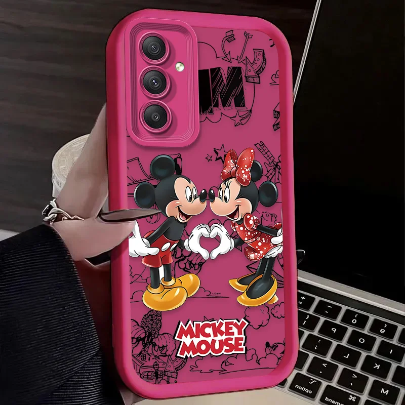 Чехол для телефона Disney с Микки и Минни Маусом Samsung Galaxy A14 A15 5G S21 S22 S23 S24 FE Plus Ultra A25 A35