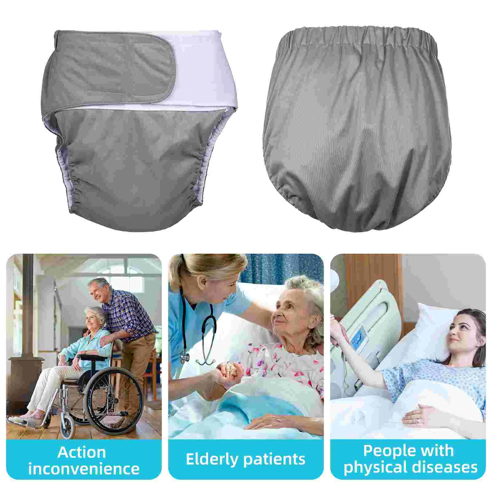 

Adult Diaper Women Women Cloth Inserts Reusable Nappies Diapers Patient Clothing Pants Men's Washable Swim