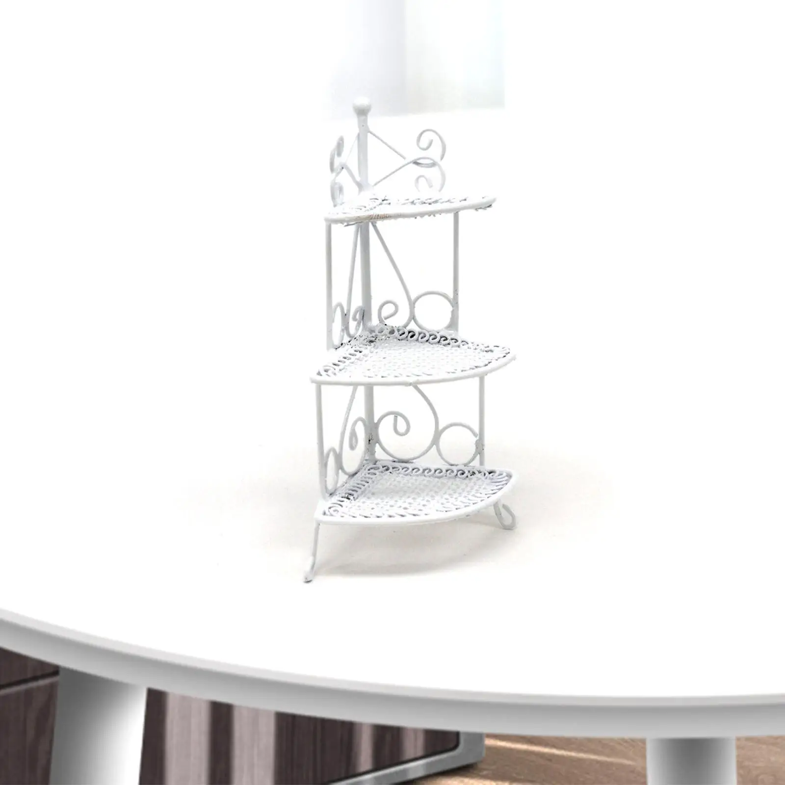 

1:12 Scale Dollhouse Corner Rack Miniature Shelf for Home Kitchen Decoration