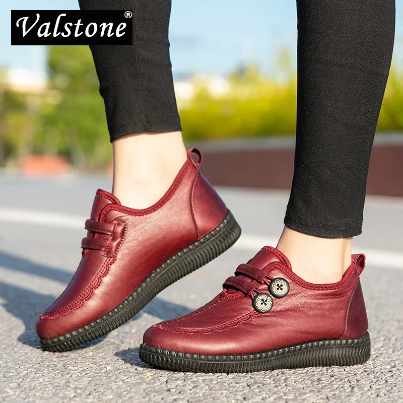 

Valstone All-match Women Casual Flats Shoes Anti-skid Light Comfort Footwear Stylish Trend Female Shoes Spring Wear-resisting