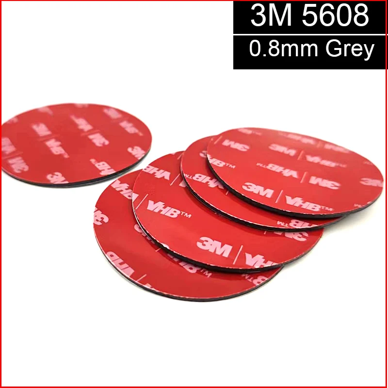 

5pcs 58mm Grey Round 3M VHB 5608 Acrylic Foam Double Sided Adhesive Tape 0.8mm thickness