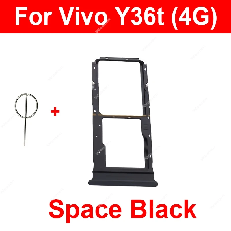 Лоток для SIM-карты для Vivo Y33s Y35 Y35m Y36 Y36i Y36t 4G 5G Лоток для SIM-карты Держатель адаптера для карт Запасные части (art.: 3920d088d693d) - 3920d088d693d