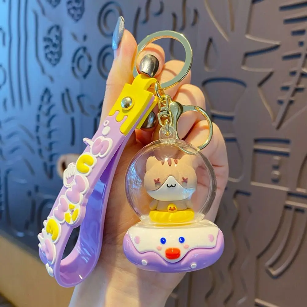 Креативный милый мультяшный брелок-пилот пончик кукла брелок с котом ПВХ Kawaii